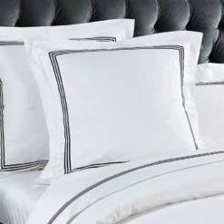 Ritz 1000 TC Embroidered Black Quilt Cover Set 17 Ritz 1000 TC Embroidered Black Quilt Cover Set -MANCHESTER COLLECTION Sales 1000TC QCS B 6