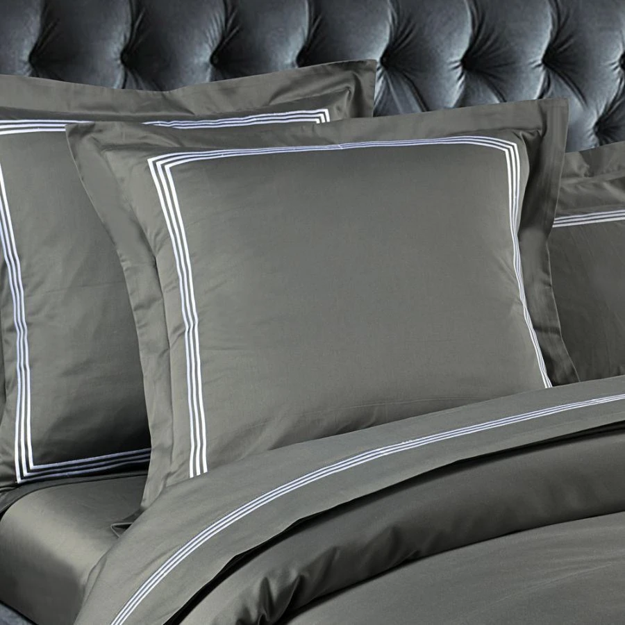 Ritz 1000TC Embroidered Charcoal Quilt Cover Set 5 Ritz 1000TC Embroidered Charcoal Quilt Cover Set - Image 3