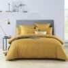 Soho 1000TC Quilt Cover Set Mustard -MANCHESTER COLLECTION Sales 1000TC QCS MUSTARD