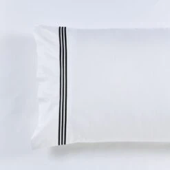 Ritz 1000 TC Embroidered 50cm Mega Sheet Set Black -MANCHESTER COLLECTION Sales 1000TC SSET BLACK MEGANEW 1