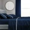 Ritz 1000 TC Embroidered Navy With White Sheet Set -MANCHESTER COLLECTION Sales 1000TC SSET NAVYWWHITE