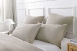 Jax Chunky Waffle Linen Quilt Cover Set -MANCHESTER COLLECTION Sales 10655 2