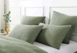 Jax Chunky Waffle Shadow Quilt Cover Set -MANCHESTER COLLECTION Sales 10663 2