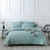 Jax Chunky Waffle Blue Quilt Cover Set -MANCHESTER COLLECTION Sales 10670