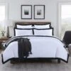 Plaza Black 1000TC Quilt Cover Set -MANCHESTER COLLECTION Sales 10802