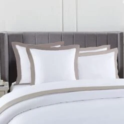 Plaza Mocha 1000TC Quilt Cover Set -MANCHESTER COLLECTION Sales 10813 2
