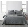 Oslo Slate Quilt Cover Set -MANCHESTER COLLECTION Sales 10920