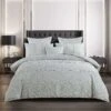 Antonella Grey Quilt Cover Set -MANCHESTER COLLECTION Sales 30892