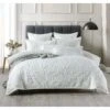 Rachele White Quilt Cover Set -MANCHESTER COLLECTION Sales 31144