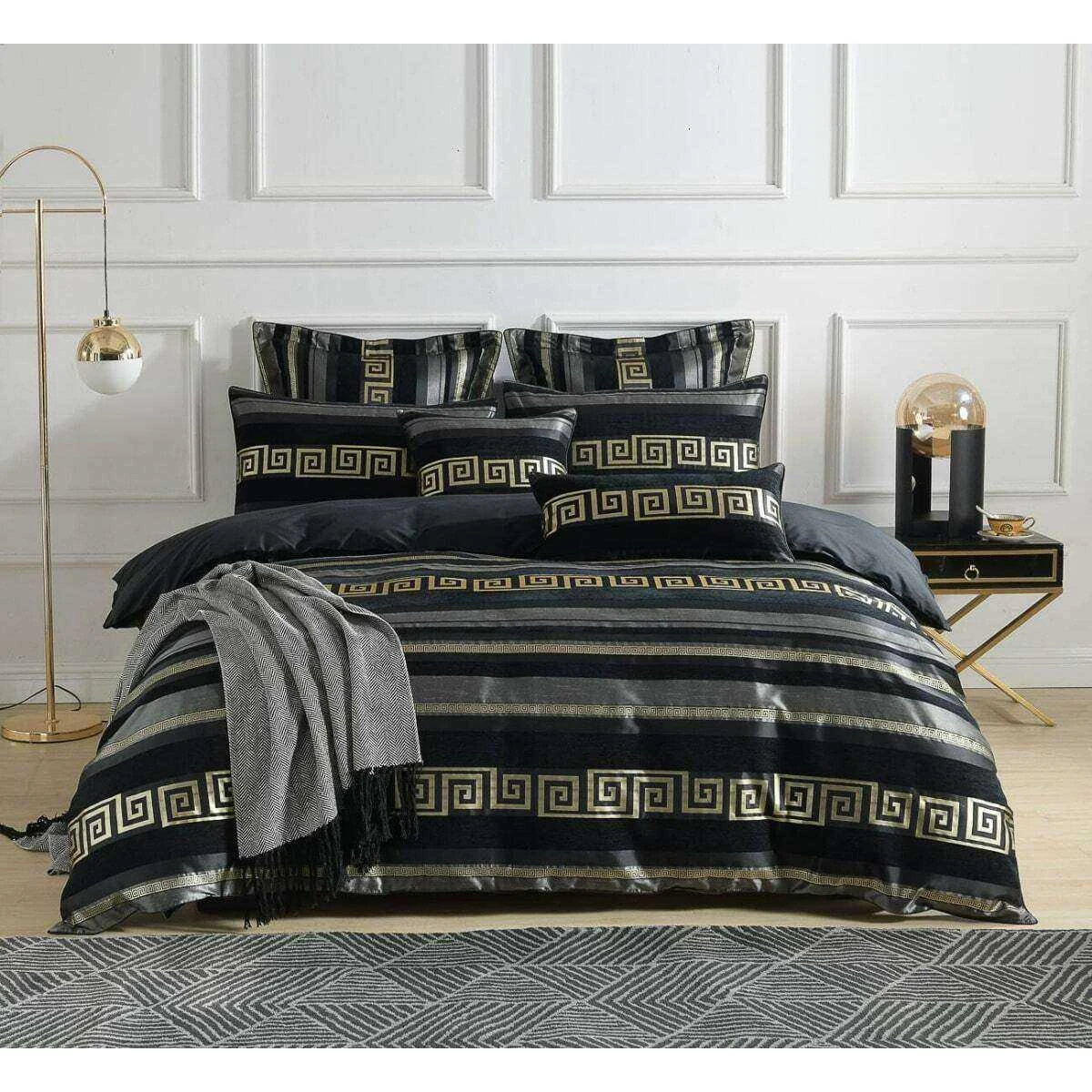 Ambrose Gold Quilt Cover Set 3 Ambrose Gold Quilt Cover Set