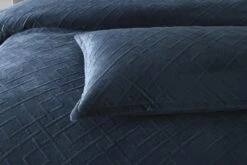 Kolt Quilt Cover Set Navy -MANCHESTER COLLECTION Sales 31710 2