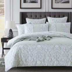 Arden Silver Quilt Cover Set -MANCHESTER COLLECTION Sales 31913 2