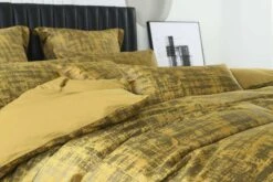 Boston Mustard Velvet Quilt Cover Set -MANCHESTER COLLECTION Sales 32033 6