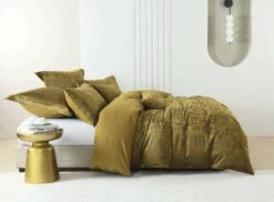 Boston Mustard Velvet Quilt Cover Set -MANCHESTER COLLECTION Sales 32033 7