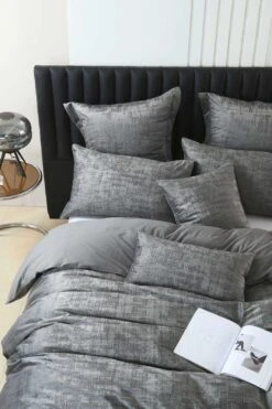 Boston Steel Velvet Quilt Cover Set -MANCHESTER COLLECTION Sales 32034 5