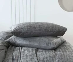 Boston Steel Velvet Quilt Cover Set -MANCHESTER COLLECTION Sales 32034 9