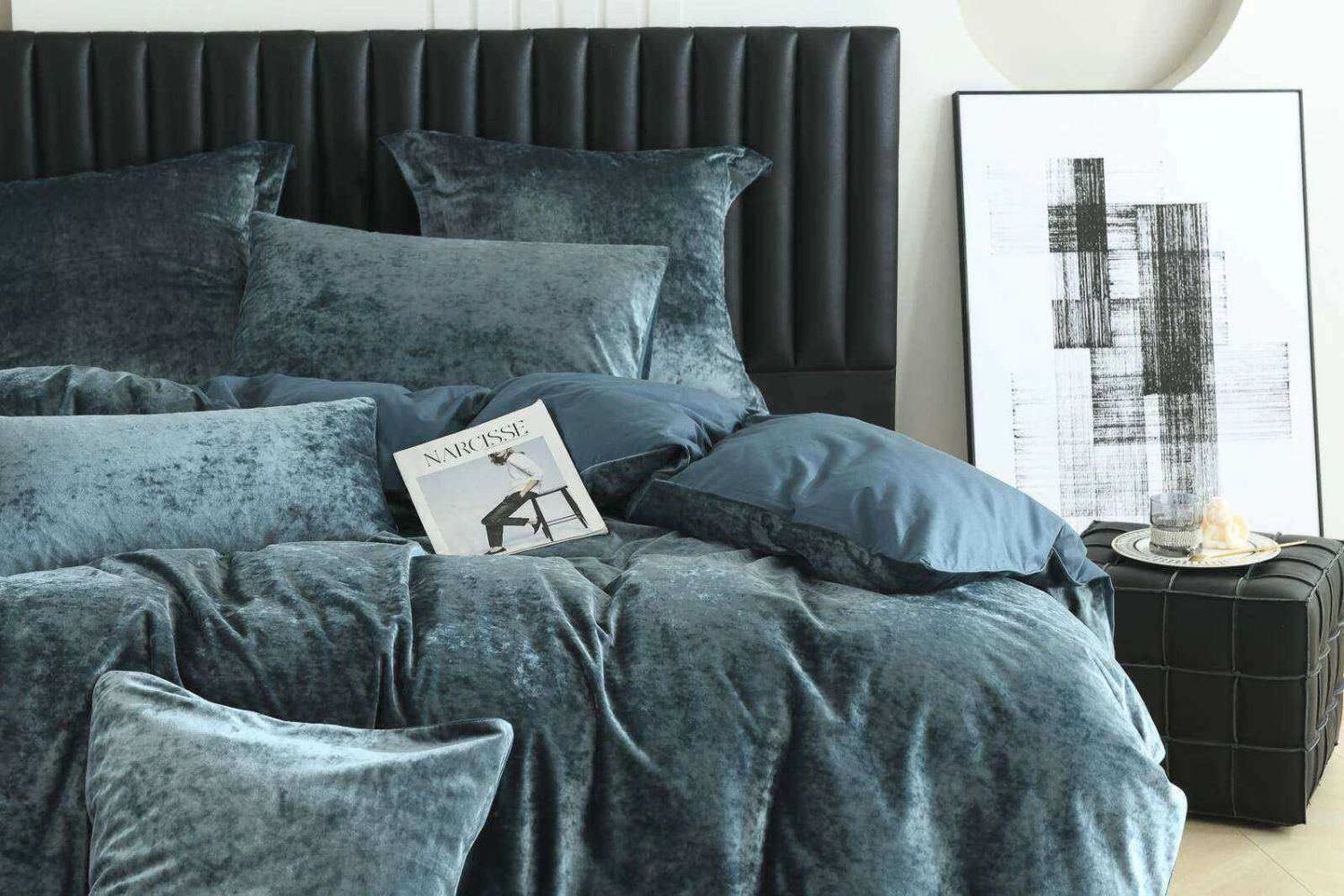 Cody Steel Velvet Quilt Cover Set 6 Cody Steel Velvet Quilt Cover Set - Image 4