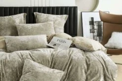 Cody Natural Velvet Quilt Cover Set 16 Cody Natural Velvet Quilt Cover Set -MANCHESTER COLLECTION Sales 32036 3