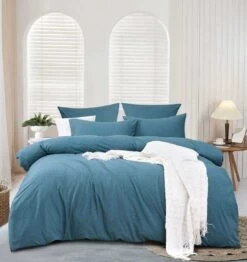 Jersey Quilt Cover Set Legion Blue -MANCHESTER COLLECTION Sales 32413 4