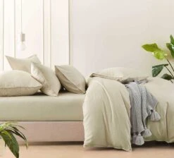 Bamboo Linen Quilt Cover Set Natural (Linen) -MANCHESTER COLLECTION Sales 32475 2