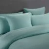 Bamboo Linen Quilt Cover Set Duck Egg -MANCHESTER COLLECTION Sales 32477