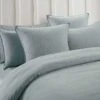 Stone Washed Quilt Cover Set Stormy Blue -MANCHESTER COLLECTION Sales 32522