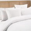 Stone Washed Quilt Cover Set White -MANCHESTER COLLECTION Sales 32523