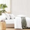 Stone Washed Fitted Sheet White -MANCHESTER COLLECTION Sales 32564