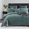 Emma Quilt Cover Set Forest Green -MANCHESTER COLLECTION Sales 32595