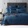 Emma Quilt Cover Set Navy -MANCHESTER COLLECTION Sales 32596