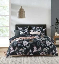 Dakota Black Quilt Cover Set -MANCHESTER COLLECTION Sales 32761 4
