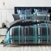 Clark Teal Quilt Cover Set -MANCHESTER COLLECTION Sales 32780