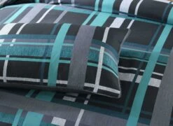 Clark Teal Quilt Cover Set -MANCHESTER COLLECTION Sales 32780 2
