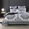 Raven Black Quilt Cover Set -MANCHESTER COLLECTION Sales 32877