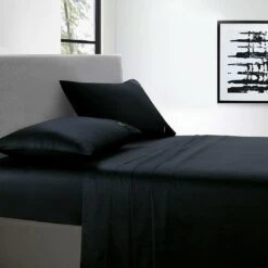 400 Thread Count Sheet Set Black -MANCHESTER COLLECTION Sales 400TC SSET BLACK 2
