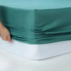 400TC 50cm Fitted Sheets Queen Bed Extra Depth -MANCHESTER COLLECTION Sales 400 QB mega fitted 4