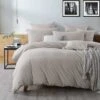 Jersey Quilt Cover Set Linen -MANCHESTER COLLECTION Sales JERSEY QCS LINEN